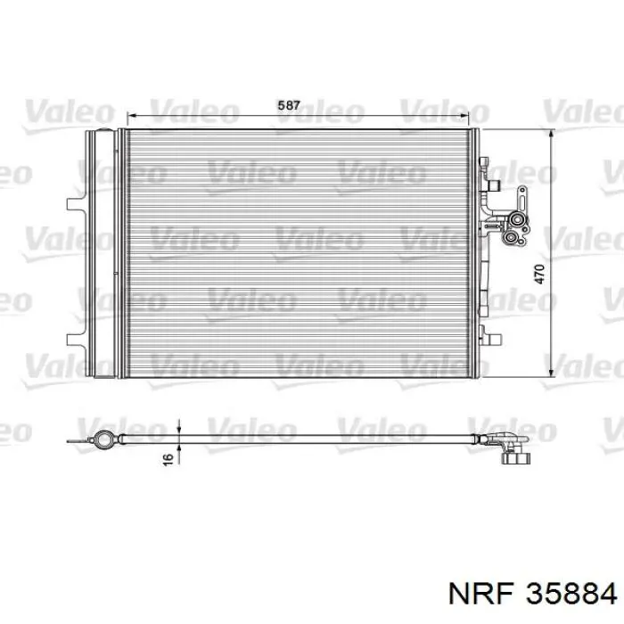 Compre 35884 NRF Radiador de aparelho de ar condicionado
