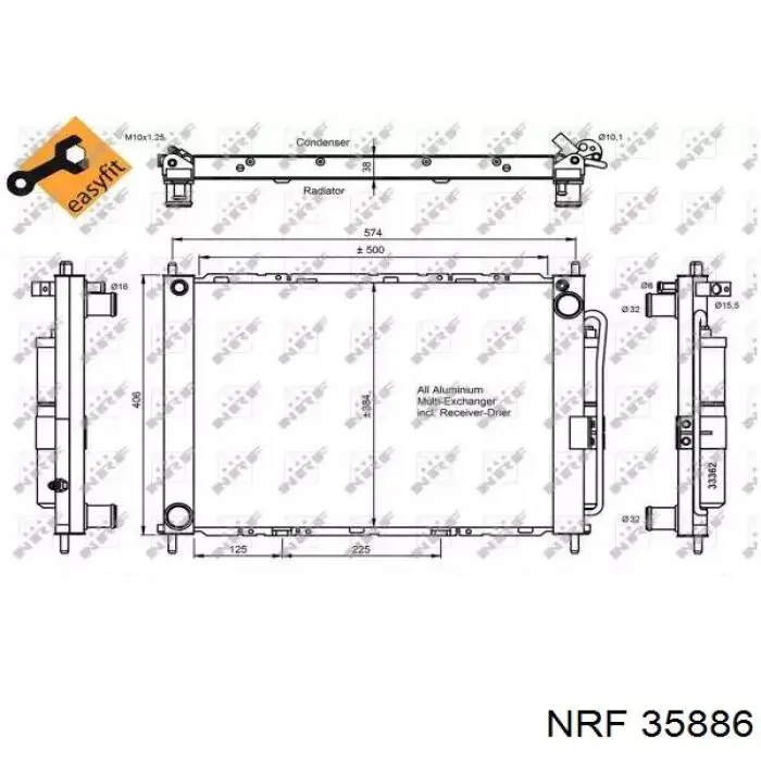 Radiador de aparelho de ar condicionado Asam 75322 preço, a partir de 204,06 USD