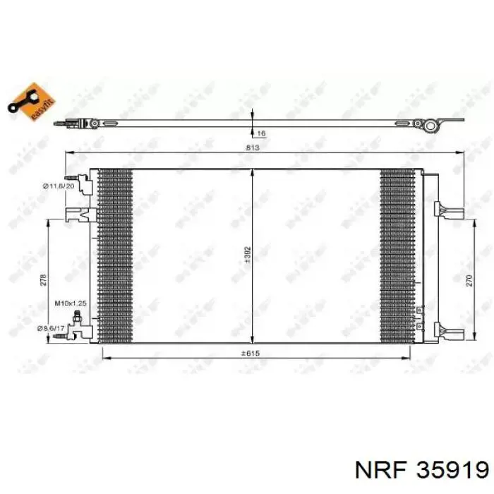 Radiador de aparelho de ar condicionado NRF 35919 preço, a partir de 134,88 USD