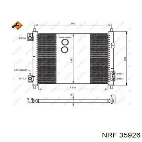 Compre 92110MA10A Nissan/Infiniti Radiador de aparelho de ar condicionado