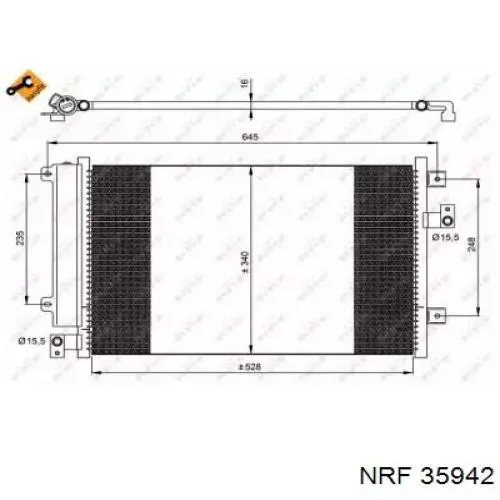 Radiador de aparelho de ar condicionado NRF 35942 preço, a partir de 140,64 USD