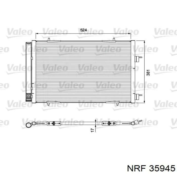 Compre 35945 NRF Radiador de aparelho de ar condicionado