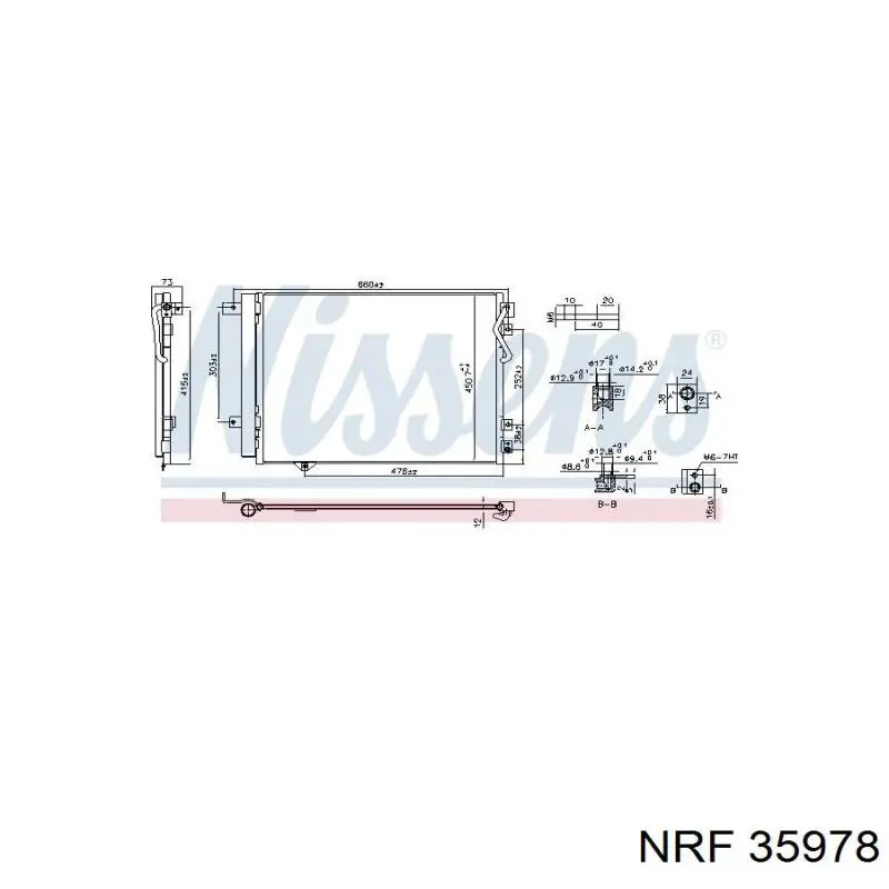 Radiador de aparelho de ar condicionado NRF 35978 preço, a partir de 68,77 USD