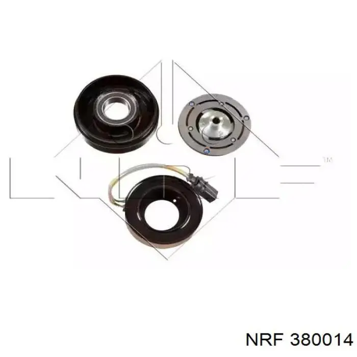 380014 NRF Polia do compressor de aparelho de ar condicionado