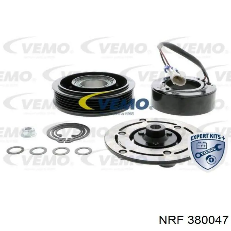 Compre 380047 NRF Polia do compressor de aparelho de ar condicionado