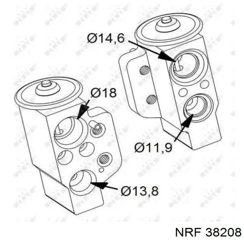 Válvula do compressor de aparelho de ar condicionado NRF 38208 preço, a partir de 2,43 USD