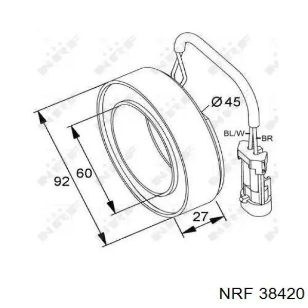 Compre 79501 Asam Acoplamento (bobina magnética) do compressor de aparelho de ar condicionado
