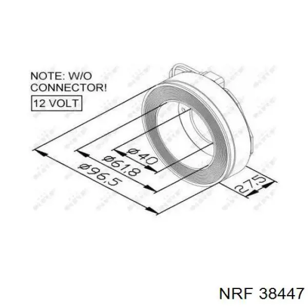 Acoplamento (bobina magnética) do compressor de aparelho de ar condicionado ERA 671004 preço, a partir de 28,67 USD