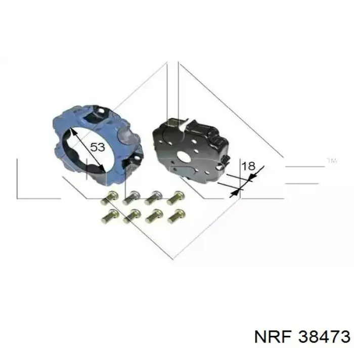 671136 ERA Acoplamento (bobina magnética) do compressor de aparelho de ar condicionado
