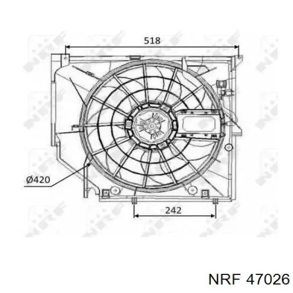 Difusor do radiador de esfriamento, montado com motor e roda de aletas BMW 17421436261 preço, a partir de 164,29 USD
