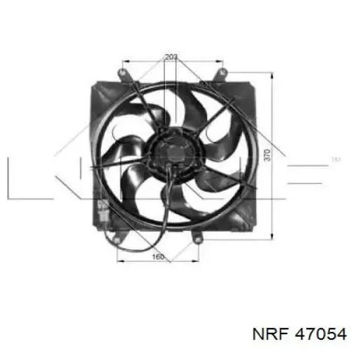 Compre 47054 NRF Motor de ventilador do sistema de esfriamento