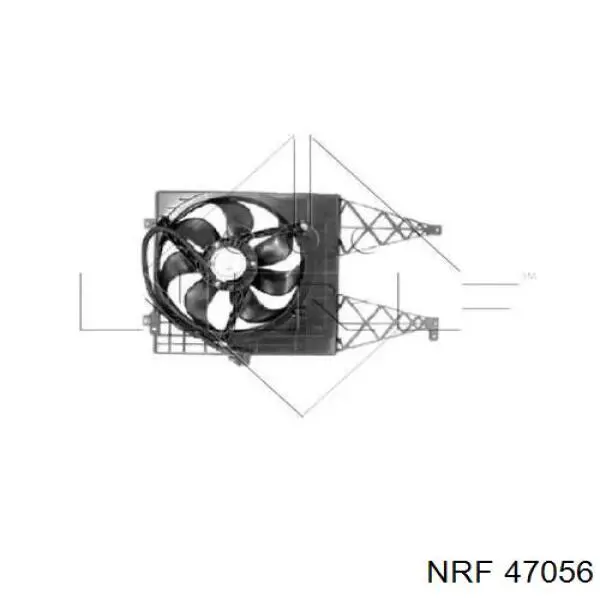 Compre 47056 NRF Difusor do radiador de esfriamento, montado com motor e roda de aletas