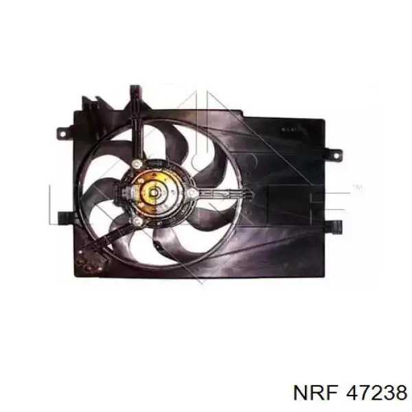 Compre 47238 NRF Difusor do radiador de esfriamento, montado com motor e roda de aletas