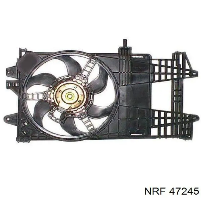 Compre 47245 NRF Difusor do radiador de esfriamento, montado com motor e roda de aletas