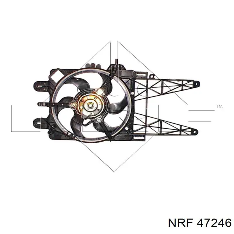 Difusor do radiador de esfriamento, montado com motor e roda de aletas NRF 47246 preço, a partir de 96,27 USD