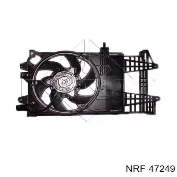 Compre 47249 NRF Difusor do radiador de esfriamento, montado com motor e roda de aletas