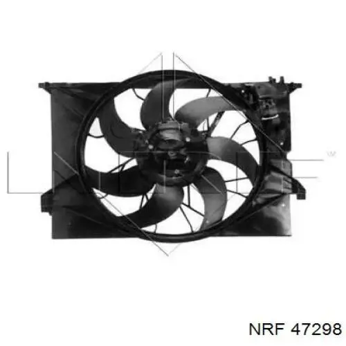 Compre 47298 NRF Difusor do radiador de esfriamento, montado com motor e roda de aletas