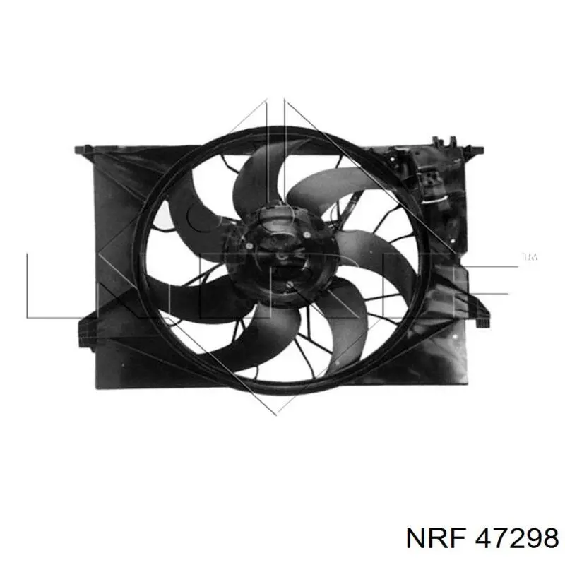 Difusor do radiador de esfriamento, montado com motor e roda de aletas NRF 47298 preço, a partir de 349,63 USD