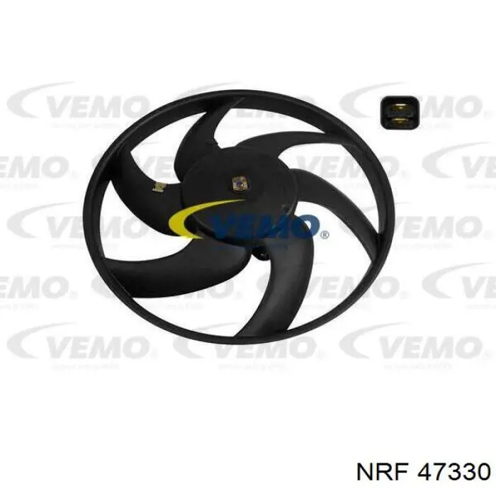 Compre 47330 NRF Ventilador elétrico de esfriamento montado (motor + roda de aletas)