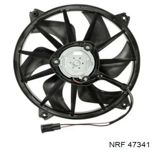 47341 NRF Ventilador elétrico de esfriamento montado (motor + roda de aletas) esquerdo