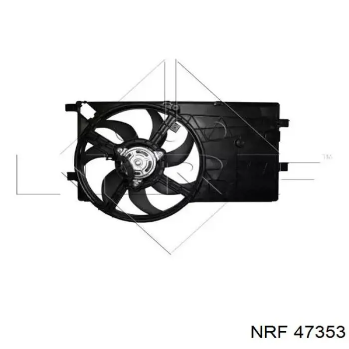 Difusor do radiador de esfriamento, montado com motor e roda de aletas NRF 47353 preço, a partir de 93,54 USD