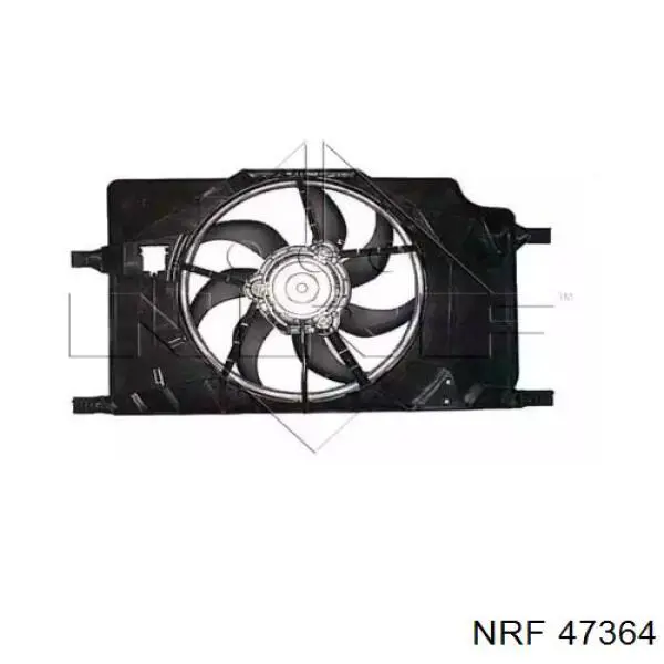 Compre 47364 NRF Ventilador elétrico de esfriamento montado (motor + roda de aletas)