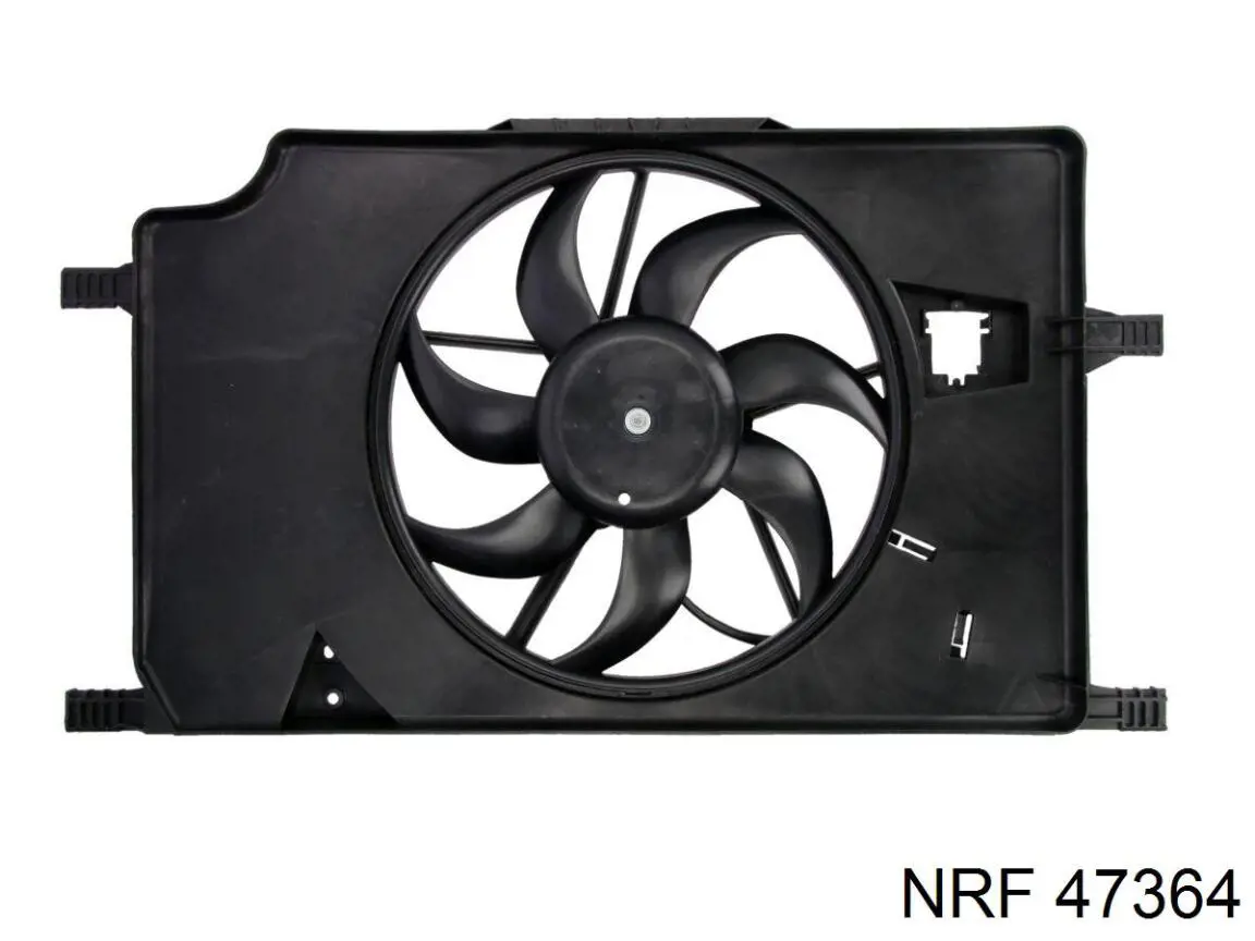 Ventilador elétrico de esfriamento montado (motor + roda de aletas) NRF 47364 preço, a partir de 107,26 USD
