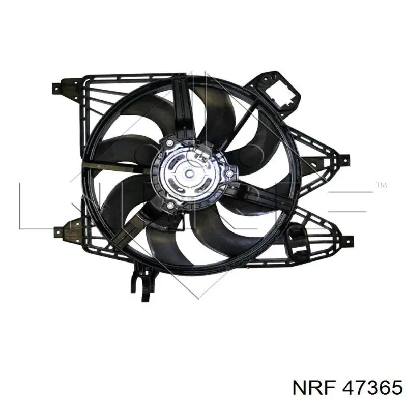 Difusor do radiador de esfriamento, montado com motor e roda de aletas NRF 47365 preço, a partir de 118,97 USD