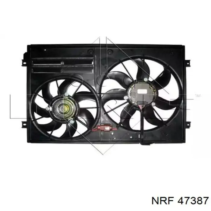 Difusor do radiador de esfriamento, montado com motor e roda de aletas NRF 47387 preço, a partir de 205,49 USD