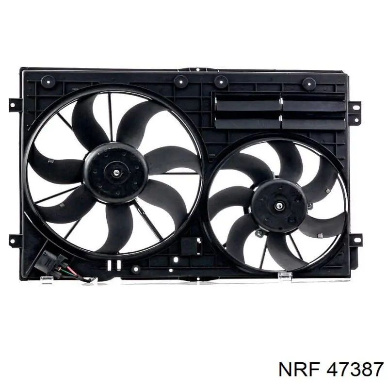 Compre 47387 NRF Difusor do radiador de esfriamento, montado com motor e roda de aletas