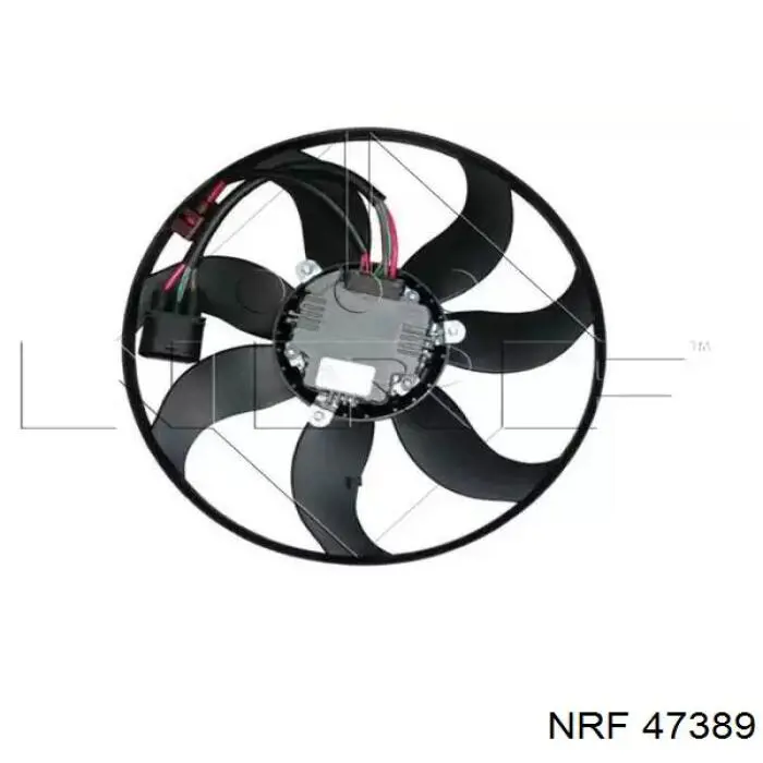 Ventilador elétrico de esfriamento montado (motor + roda de aletas) esquerdo NRF 47389 preço, a partir de 137,46 USD