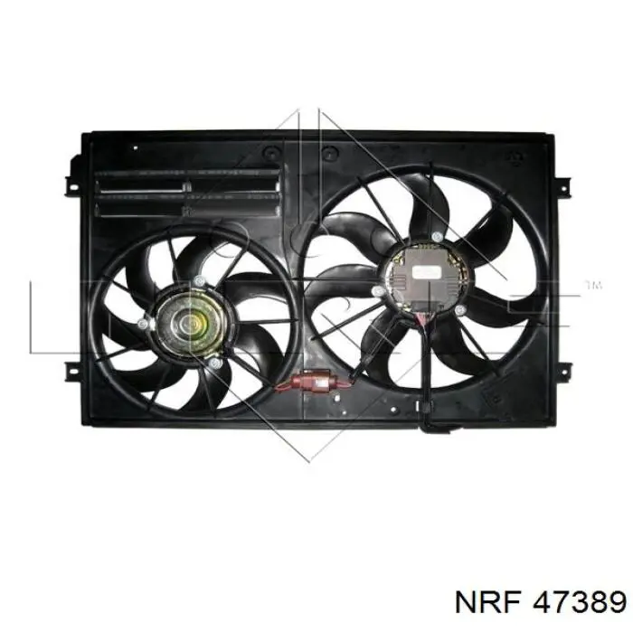 Compre 47389 NRF Ventilador elétrico de esfriamento montado (motor + roda de aletas) esquerdo