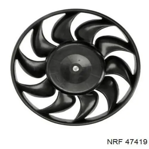 Compre 47419 NRF Ventilador elétrico de esfriamento montado (motor + roda de aletas)