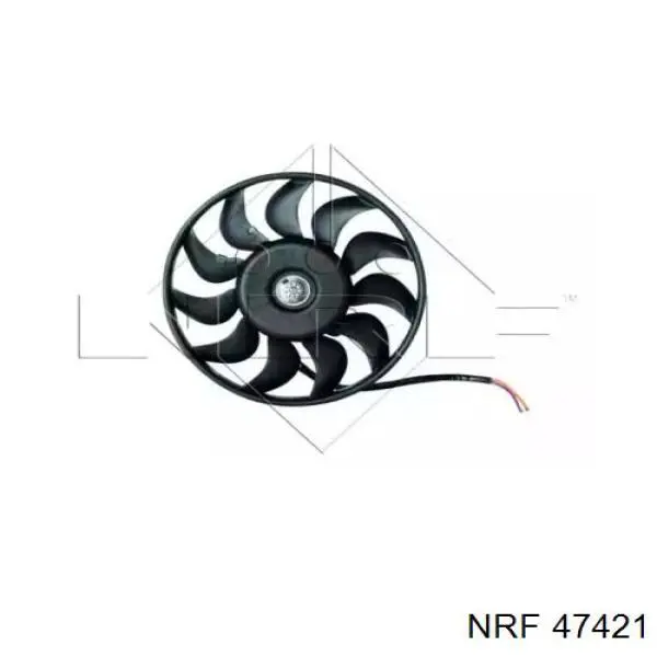 Ventilador (roda de aletas) do radiador de esfriamento direito NRF 47421 preço, a partir de 181,39 USD