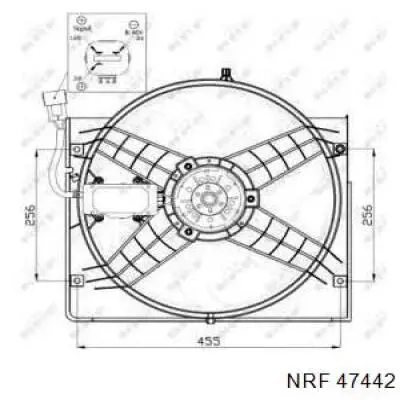 Difusor do radiador de esfriamento, montado com motor e roda de aletas 30959136 AND