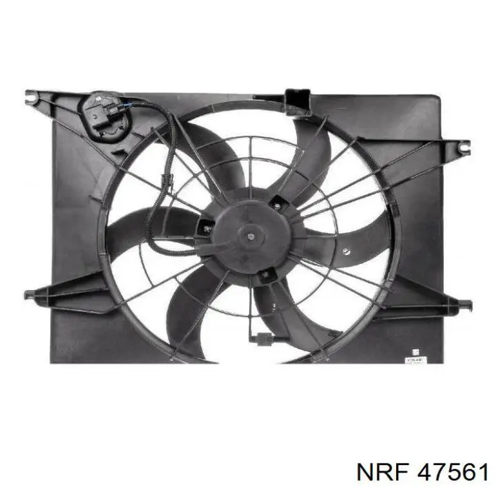 Ventilador (roda de aletas) do radiador de esfriamento 41D123W1 Polcar
