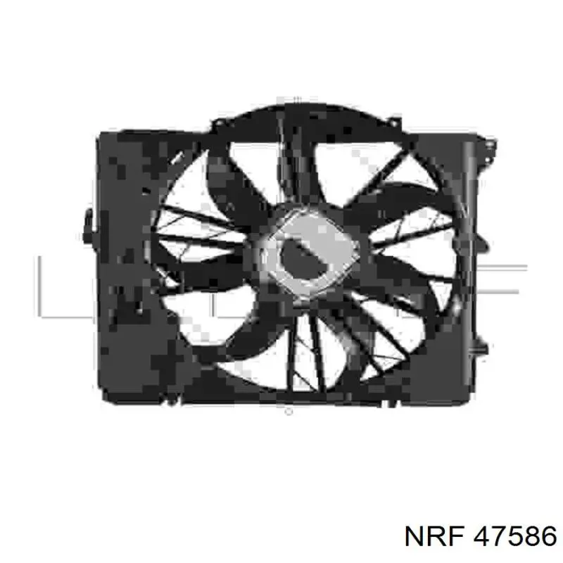 Difusor do radiador de esfriamento, montado com motor e roda de aletas NRF 47586 preço, a partir de 302,45 USD