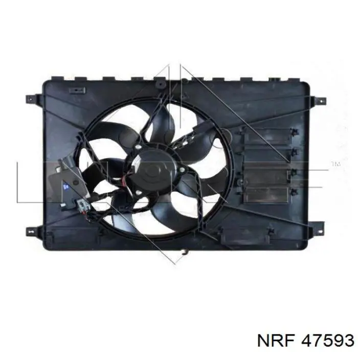 Difusor do radiador de esfriamento, montado com motor e roda de aletas NRF 47593 preço, a partir de 208,38 USD