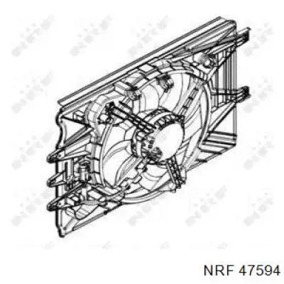 Difusor do radiador de esfriamento, montado com motor e roda de aletas NRF 47594 preço, a partir de 154,76 USD