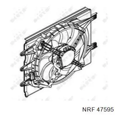 DER09068 Denso Difusor do radiador de esfriamento, montado com motor e roda de aletas