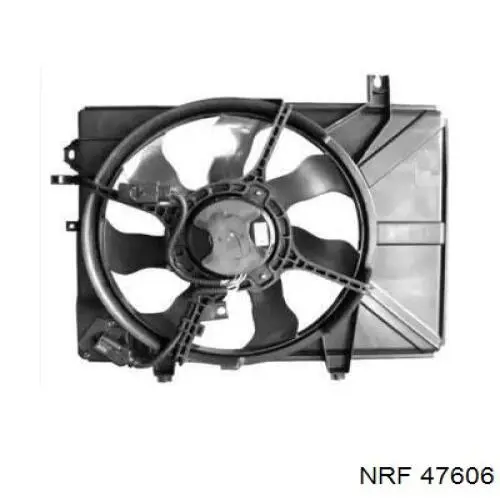 Difusor do radiador de esfriamento, montado com motor e roda de aletas NRF 47606 preço, a partir de 125,33 USD
