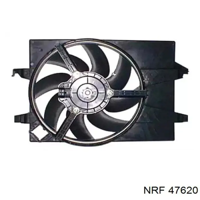 47620 NRF Difusor do radiador de esfriamento, montado com motor e roda de aletas