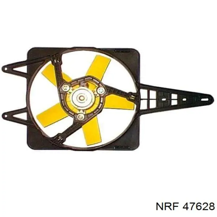 Compre 47628 NRF Ventilador elétrico de esfriamento montado (motor + roda de aletas)