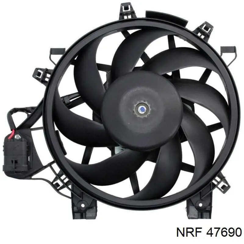 47690 NRF Ventilador elétrico de esfriamento montado (motor + roda de aletas)