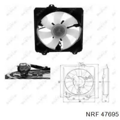 Ventilador (roda de aletas) do radiador de esfriamento direito NRF 47695 preço, a partir de 147,60 USD