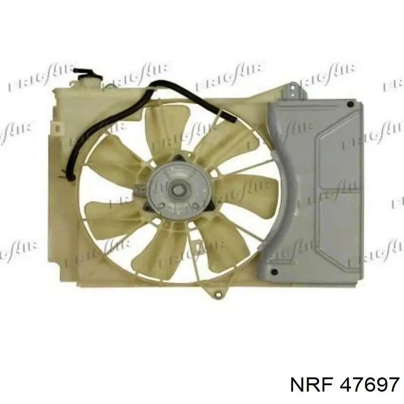 Compre 47697 NRF Difusor do radiador de esfriamento, montado com motor e roda de aletas