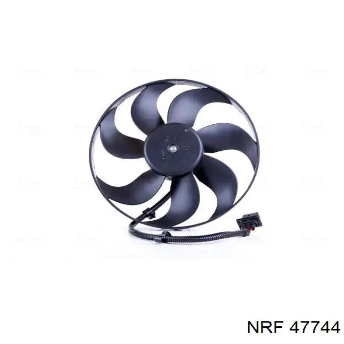 Compre 47744 NRF Difusor do radiador de esfriamento, montado com motor e roda de aletas