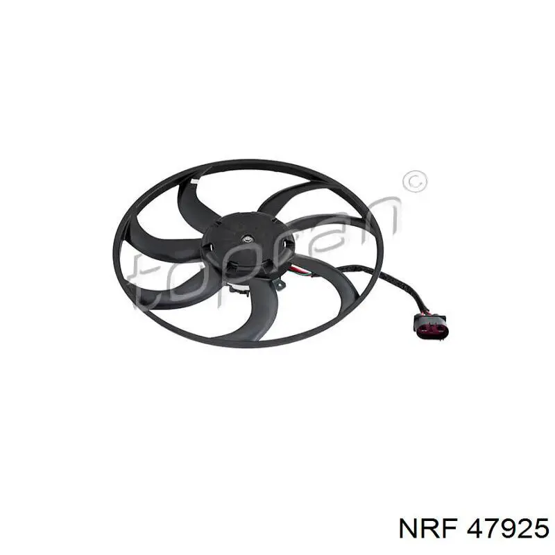 Ventilador elétrico de esfriamento montado (motor + roda de aletas) esquerdo NRF 47925 preço, a partir de 176,95 USD