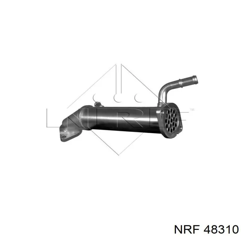 6C1Q9F464AF Fiat/Alfa/Lancia Radiador do sistema EGR de recirculação dos gases de escape