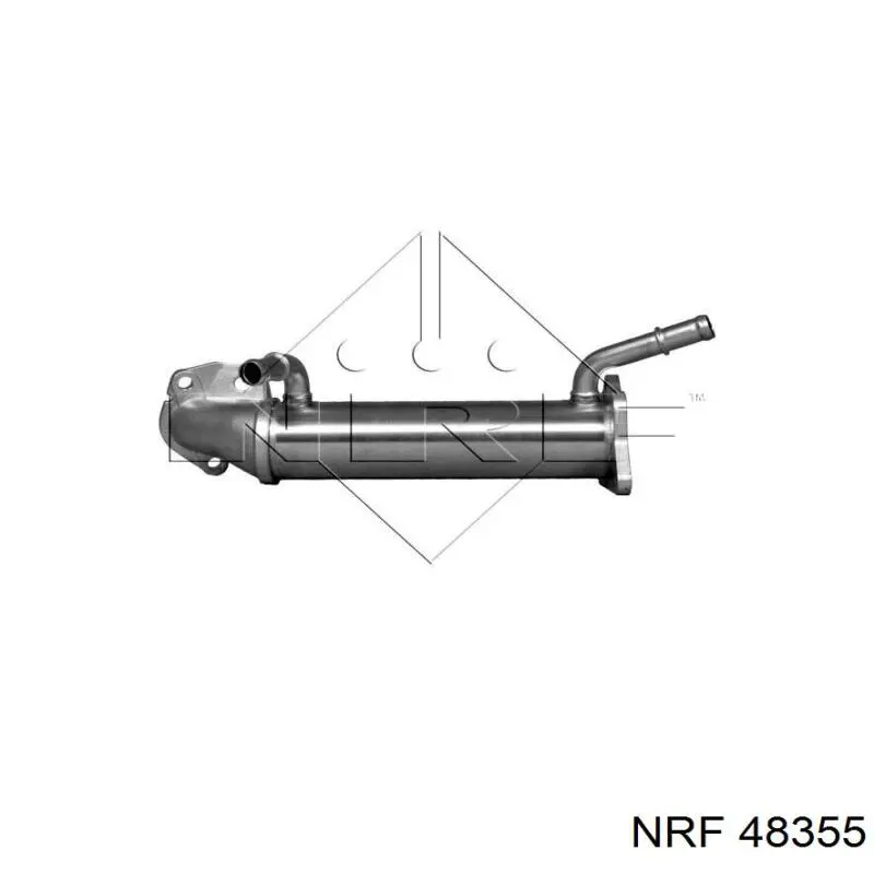 989401 Nissens Radiador do sistema EGR de recirculação dos gases de escape
